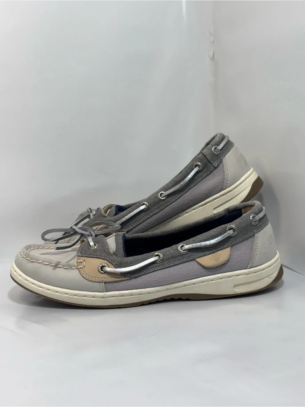 Sperry Women's Size 7.5 Angelfish Boat Shoes Gray/Vapor Oat STS83600
